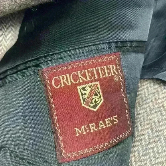 Vintage Cricketeer Wool Blazer Sport Coat Made in USA Tweed Jacket 70s LG/XL - Picture 5 of 8